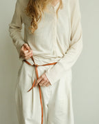 1cm belt - marrone