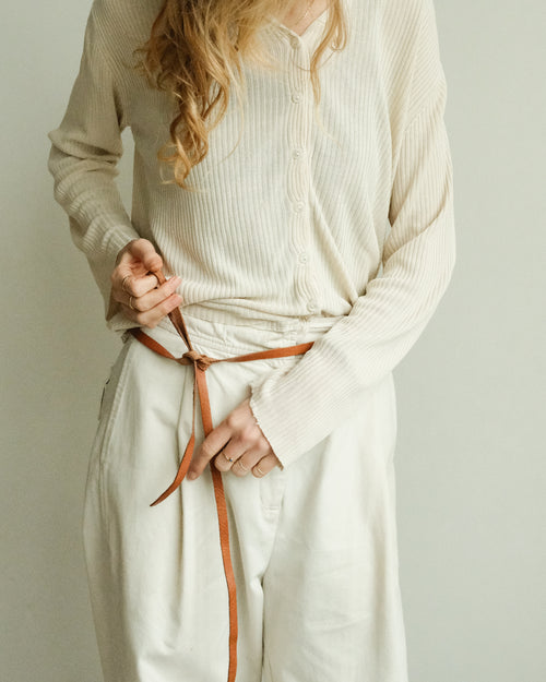 1cm belt - marrone