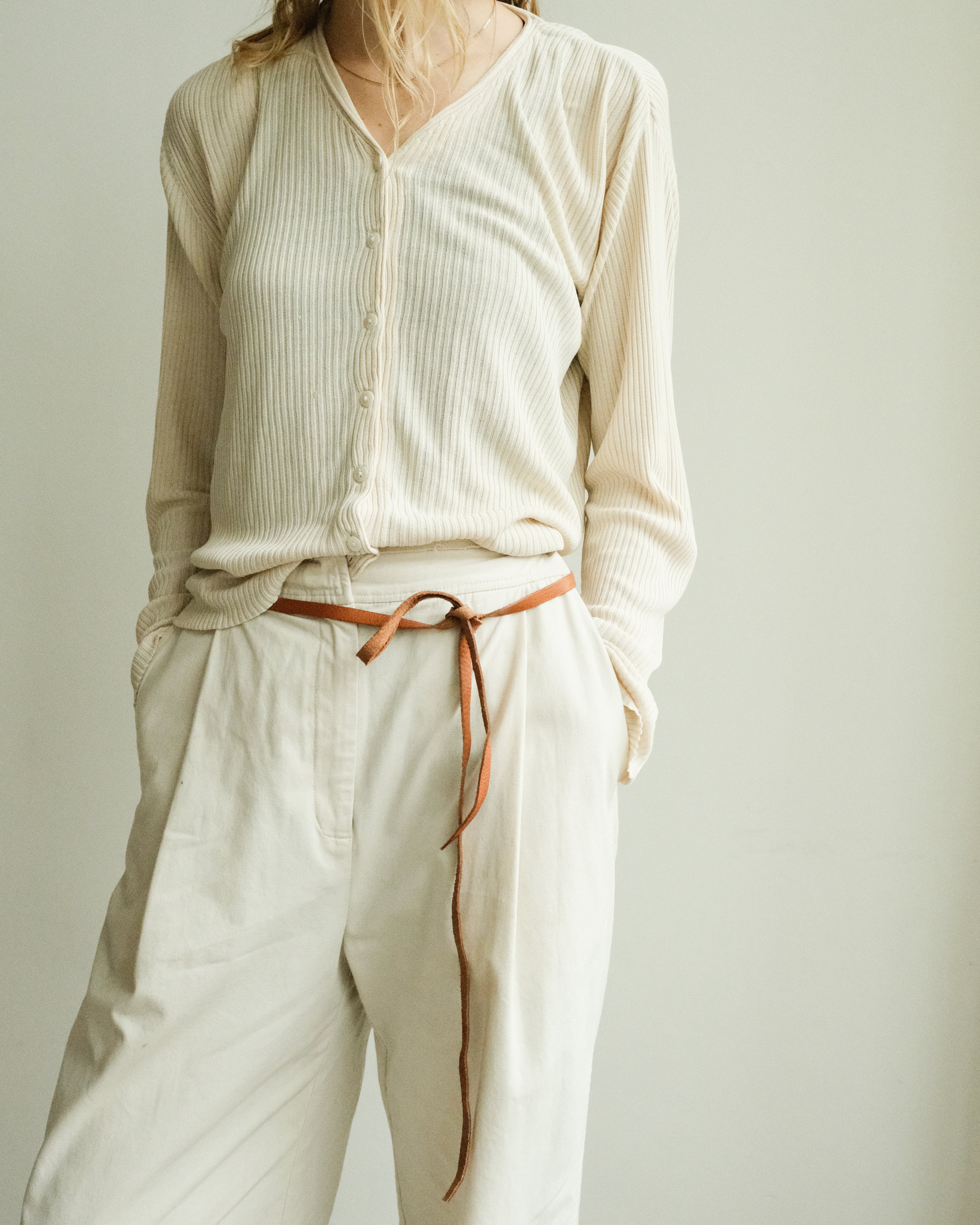 1cm belt - marrone