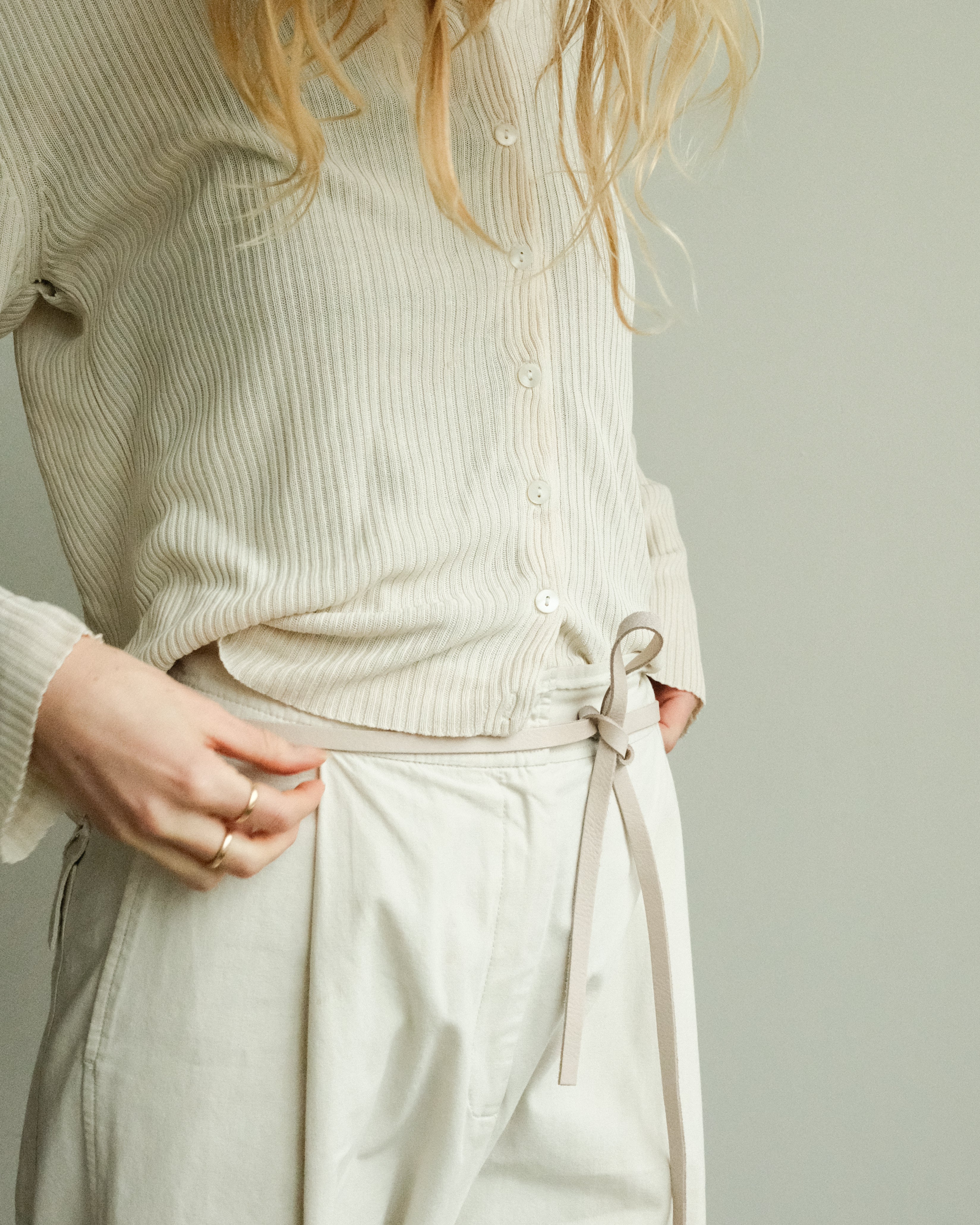 1cm belt - powder