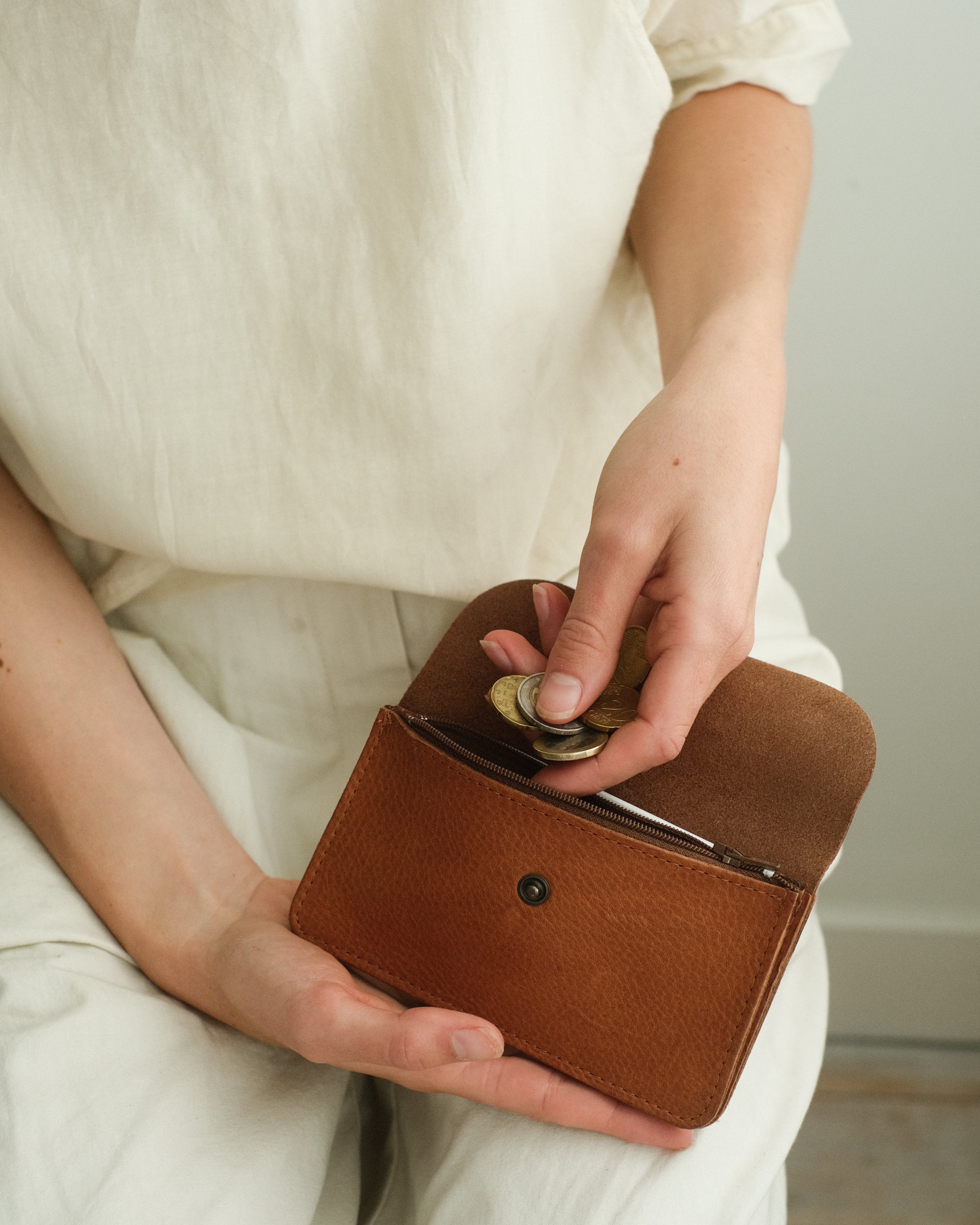 EBBE wallet - marrone