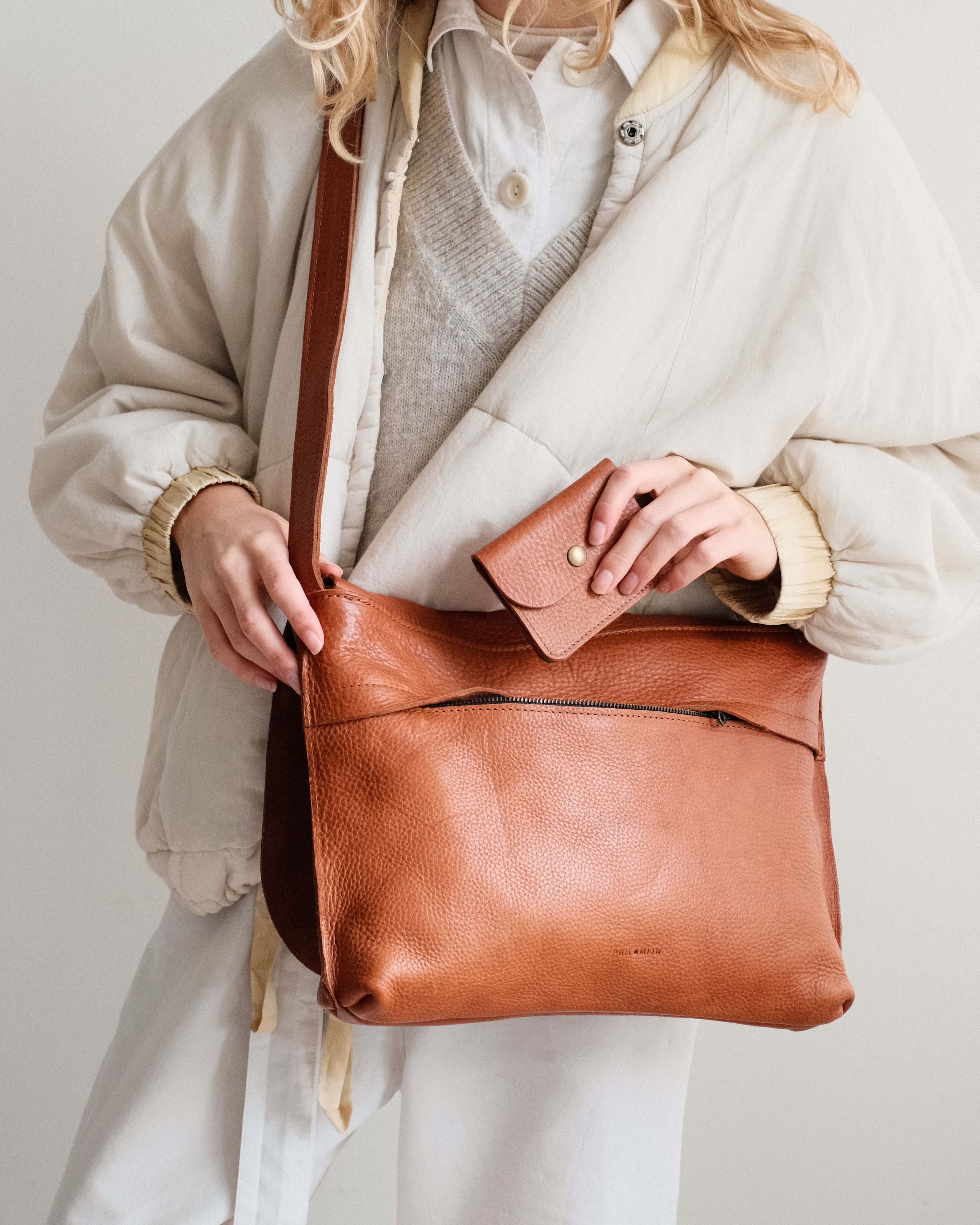 LUNA wallet - marrone