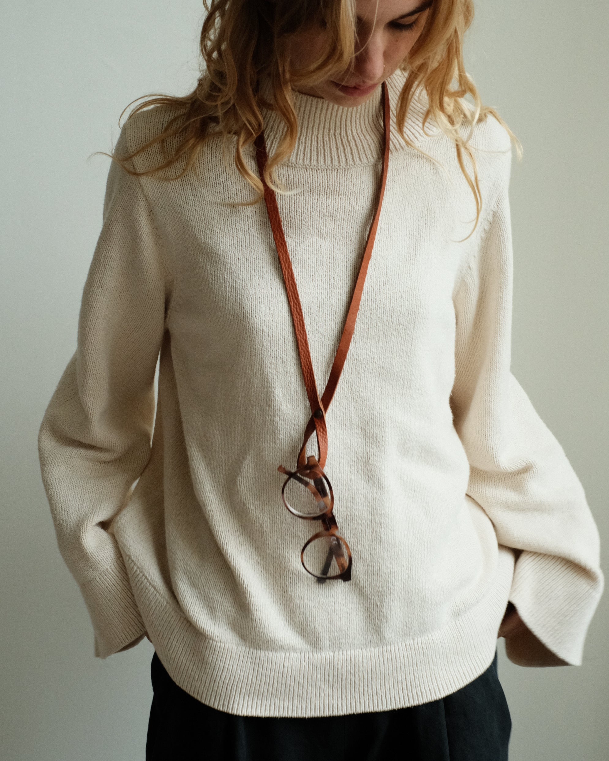 GLASSES cord - marrone