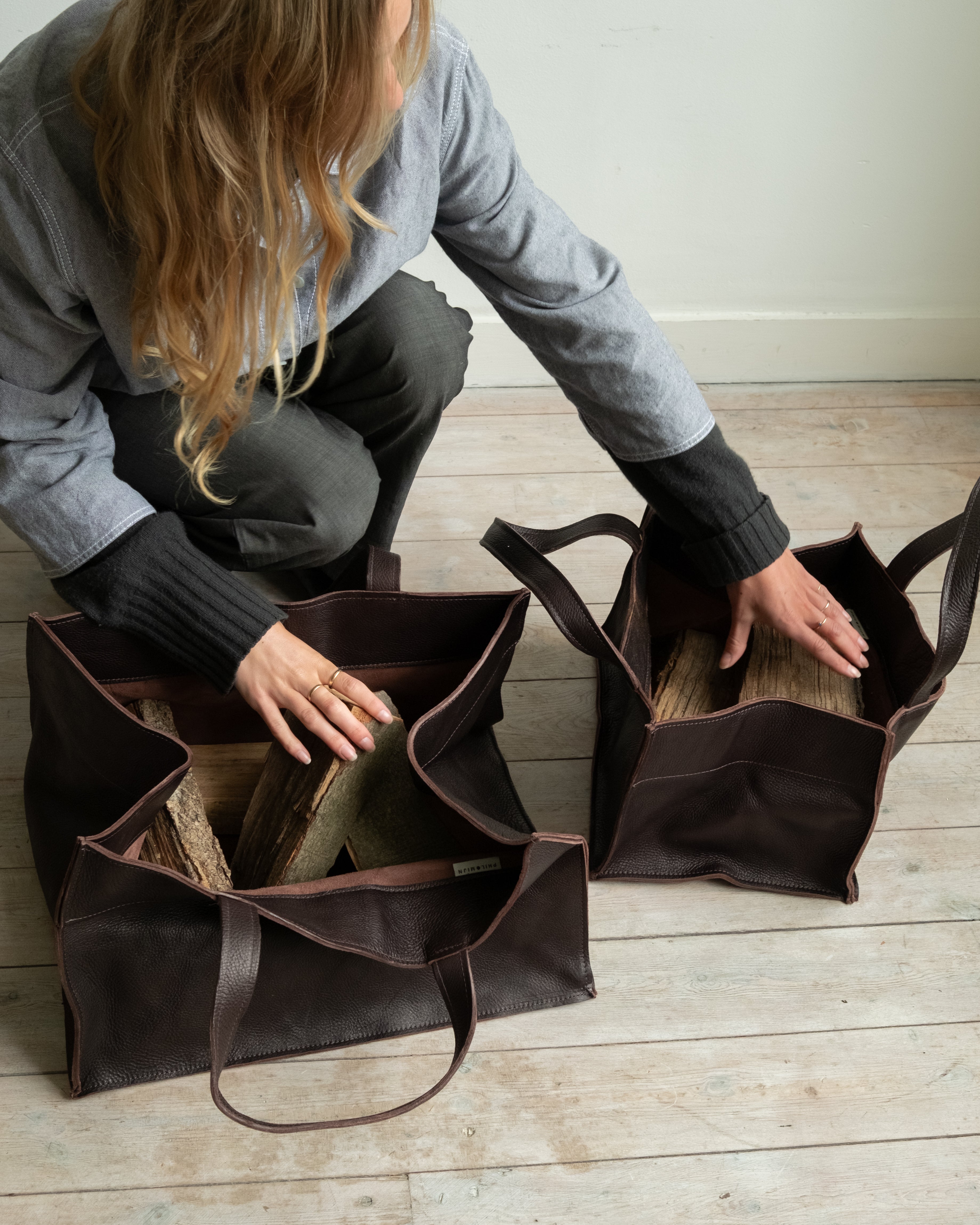 WOOD BASKET - caffé