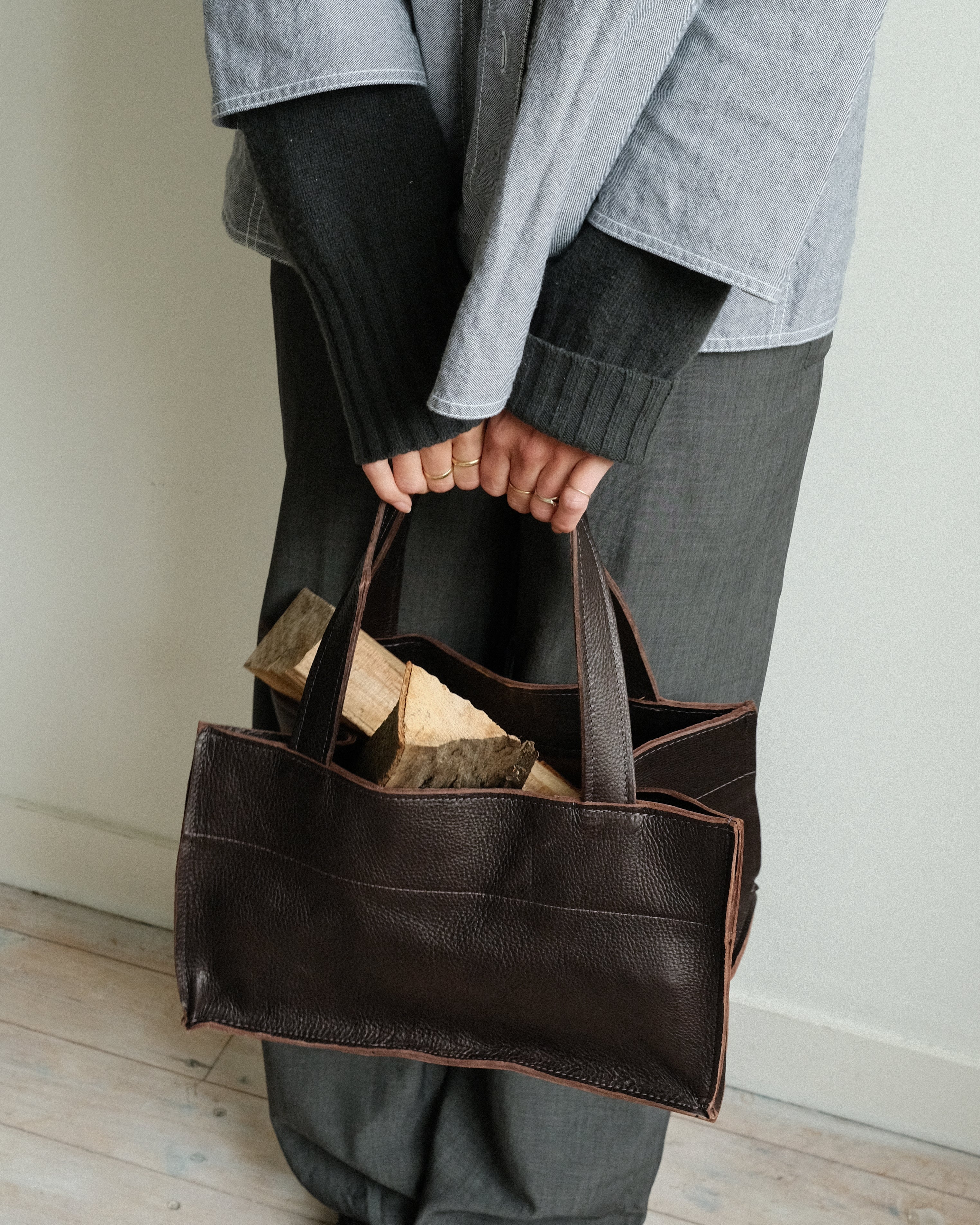 WOOD BASKET small - caffé
